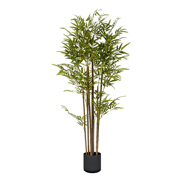 SOGA 120cm Lucky Bamboo Tree Bambusa Vulgaris Artificial Plant w/ 7 Branches Home Accent Decor