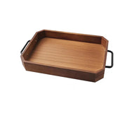 SOGA 28.3x20.1x5cm Paulownia Wood Serving Tray