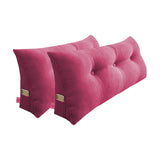 SOGA 2X 100cm Pink Triangular Wedge Bed Pillow Headboard Backrest Bedside Tatami Cushion Home Decor