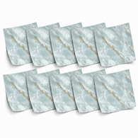 SOGA Peel & Stick Floor and Wall Tiles 60 x 60cm 10 Pack Jade Faux Marble