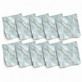 SOGA Peel & Stick Floor and Wall Tiles 60 x 60cm 10 Pack Jade Faux Marble