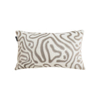 SOGA 30cm Gray White Abstract Swirl Pattern Decorative Throw Pillow