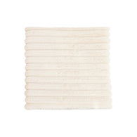 SOGA Cream Corduroy Square Cushion Soft Leaning Plush Backrest Throw Seat Pillow