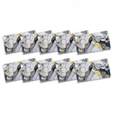 SOGA Peel & Stick Floor and Wall Tiles 30 x 60cm 10 Pack Blue Agate Faux Marble