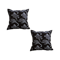 SOGA 2X 45cm Throw Pillow Black Leopard Light Luxury Decorative Cushion for Living Room