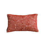 SOGA 30cm Orange Cinnabar Pillow Perfect Burnt Corded Lumbar Throw Pillow