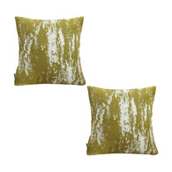 SOGA 2X 50cm Throw Pillow White and Olive Green Plush Polyester Fiber and Cotton for Home Decor