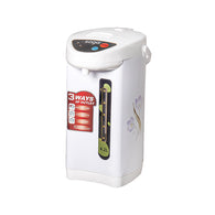 SOGA 4.2L White Plastic Exterior Electric Thermal Pot Dispenser with 3 Dispensing Modes