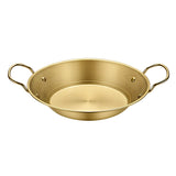 SOGA 25cm Signature Dry Pot And crafted with 201 Material in Gold for Kitchen Essential