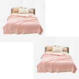 SOGA 2X Throw Blanket Warm Cozy Double Sided Thick Flannel Coverlet Fleece Bed Sofa Comforter Pink