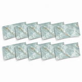 SOGA Peel & Stick Floor and Wall Tiles 30 x 60cm 10 Pack Jade Faux Marble