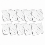 SOGA Peel & Stick Floor and Wall Tiles 30 x 30cm 10 Pack White Faux Marble