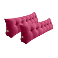 SOGA 2X 180cm Pink Triangular Wedge Bed Pillow Headboard Backrest Bedside Tatami Cushion Home Decor