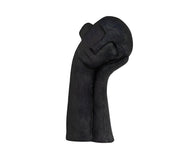 SOGA 38cm Black Head Sculpture – Minimalist Resin Decor