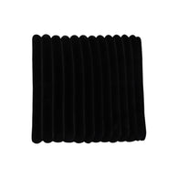 SOGA Black Corduroy Cushion Soft Plush Seat Pillow