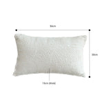 SOGA 2X 30cm Lumbar Pillow Embroidered Decorative Linen Cover Stitch Story Throw Pillow