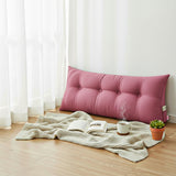 SOGA 120cm Pink Triangular Wedge Bed Pillow Headboard Backrest Bedside Tatami Cushion Home Decor