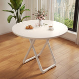SOGA 80cm White Modern Minimalist Table with Sleek Surface Stylish and Functional Design