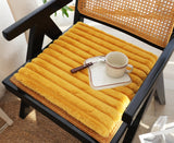 SOGA 2X Golden Corduroy Square Cushion Soft Leaning Plush Backrest Throw Seat Pillow