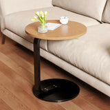 SOGA 2X 50cm Wood Board Mini Side Table Movable Lightweight w/ Black Frame