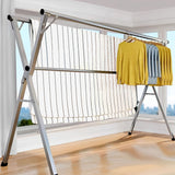 SOGA 2X 1.6m Portable Standing Clothes Drying Rack Foldable Space-Saving Laundry Holder Indoor Outdoor