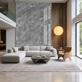SOGA Peel & Stick Floor and Wall Tiles 30 x 60cm 10 Pack Grey Faux Marble