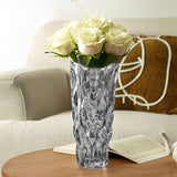 SOGA 29.5cm Glass Grey Vase Crystal VASE Thick Modern, Home Decor