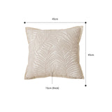 SOGA 2X 45cm Elegant Palm Leaf Texture & Jacquard Square Throw  Pillow