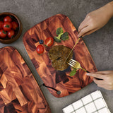 SOGA 40cm Premium End Grain Wooden Acacia Cutting Board Food Prep Kitchen