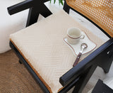 SOGA 2X Beige Chevron Square Cushion Soft Leaning Plush Backrest Throw Seat Pillow