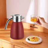 SOGA 2.2L Stainless Steel Water Bottle Insulated Vacuum Flask Coffee Jug Thermal Red