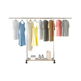 SOGA 2X 200cm Stainless Steel Floor-Standing Clothes Rack - Durable and Space-Saving Laundry Organizer