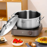 SOGA 14L Wide Stock Pot  and 50L Tall Top Grade Thick Stainless Steel Stockpot 18/10