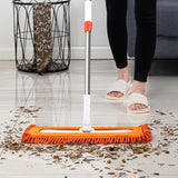 SOGA 2X 80x12 Orange Microfiber Flat Mop Floor Cleaning Pads Rotating Dust Remover