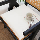 SOGA White Chevron Square Cushion Soft Leaning Plush Backrest Throw Seat Pillow