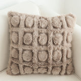 SOGA 45cm Wabi-sabi Herringbone Plush Square Throw  Pillow