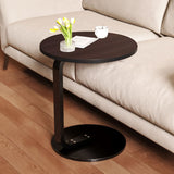 SOGA 50cm Wood Board Mini Side Table Movable Lightweight w/ Black Frame