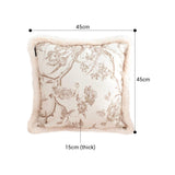 SOGA 2X 45cm Light Luxury French Style Printed Plush Pillow Set Throw Pillow