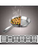 SOGA Stainless Steel Fry Pan 22cm 36cm Frying Pan Top Grade Skillet Induction Cooking FryPan