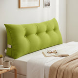 SOGA 2X 120cm Green Triangular Wedge Bed Pillow Headboard Backrest Bedside Tatami Cushion Home Decor