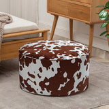 SOGA 2X 48x35cm Round Soft Pouffe Seat Cushion Elegant Home Accent Décor Stylish Footstool