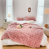 SOGA 200cm Pink Fur Fuzzy Super Soft and Cozy Fluffy Throw Blanket