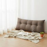 SOGA 4X 120cm Coffee Triangular Wedge Bed Pillow Headboard Backrest Bedside Tatami Cushion Home Decor