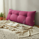 SOGA 100cm Pink Triangular Wedge Bed Pillow Headboard Backrest Bedside Tatami Cushion Home Decor