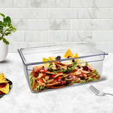 SOGA 200mm Clear Gastronorm GN Pan 1/1 Food Tray Storage Bundle of 2 with Lid