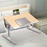 SOGA 2X 60X40cm Wood Small Laptop Bed Portable Foldable Study Table Adjustable