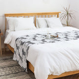 SOGA 1.5m Bed Light Luxury Zebra Vintage Bed Scarf Runner Bedding Tail Pad Flag For Home Hotel Set of 3