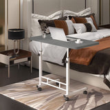 SOGA 2X 40x80cmZ Gray Bedside Table Movable Bedroom Desk Student Computer Table