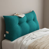 SOGA 100cm Blue Green Triangular Wedge Bed Pillow Headboard Backrest Bedside Tatami Cushion Home Decor