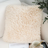 SOGA 2X 45CM Beige Pillow Plush Sofa Cushion, Soft Fabric, Modern Couch Velvet, Decorative Throw Pillow